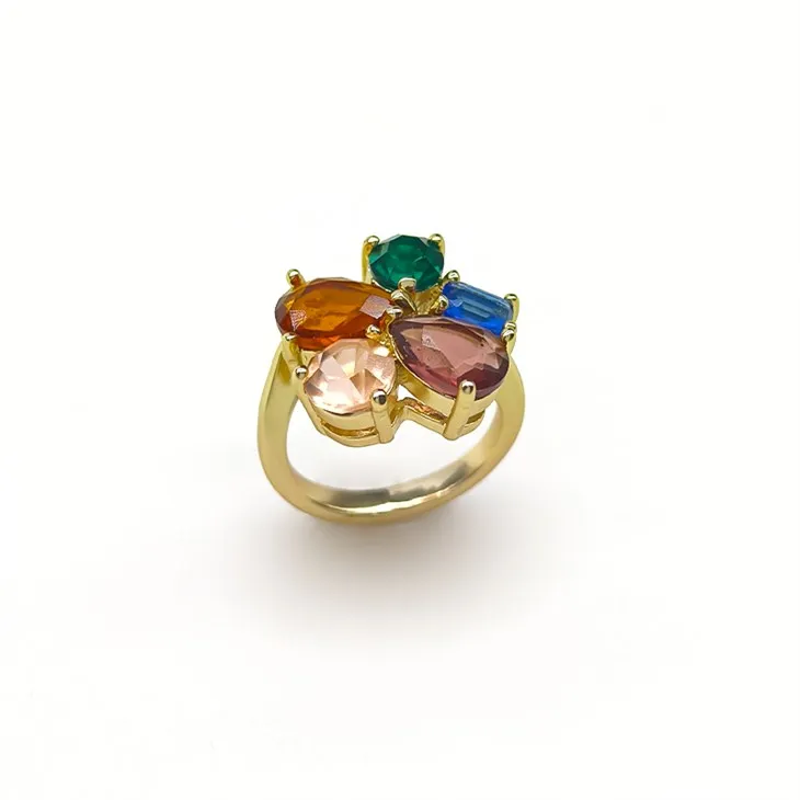 Colorful Floral Ring