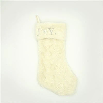 Weiße Weihnachtsstrümpfe personalisiert