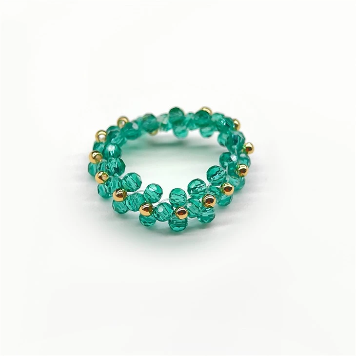 Green Layered Ring