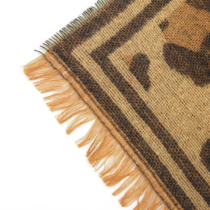 Sand Leopard Poly Scarves